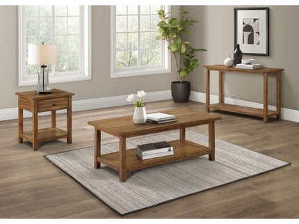 Castleton - 1 Drawer Wood End Table With Shelf