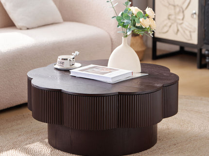 Modern Plum Blossom Shaped Coffee Table With Storage