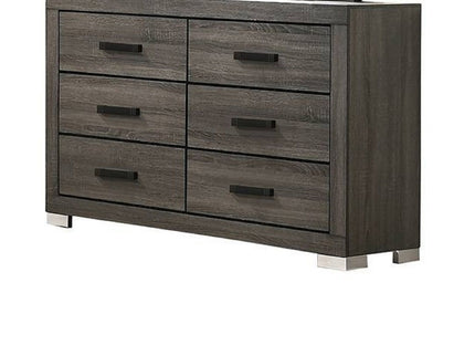 1 Piece Dresser Bar Handle Bedroom Furniture - Gray