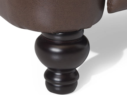 Tufted Design Wide Manual Recliner Chair