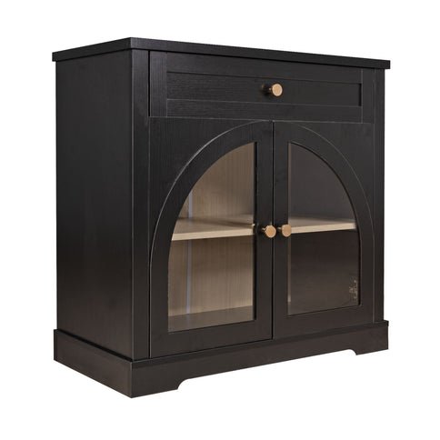 Modern Sideboard Cabinet With 1 Drawer And 2 Arched Doors