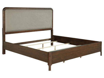 Eastern King Panel Bed - Walnut