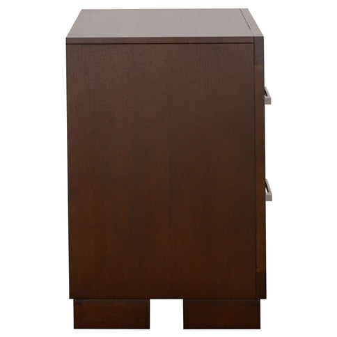 Polk - 2 Drawer Nightstand With Slim Handles - Cappuccino