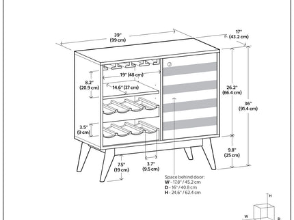 Clarkson - Wine Cabinet - Brown