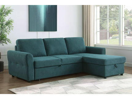 Kenna- Sleeper Sectional Sofa With Storage Ottoman