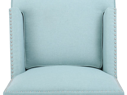 Serenada - Upholstered Fabric Club Chair With Nailhead Trim And Tapered Birch Legs