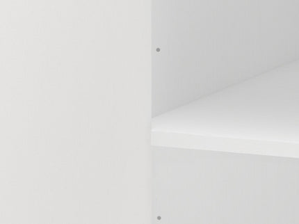 8 Door Armoire Wardrobe With Adjustable Shelves And Hanging Rod