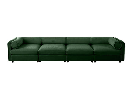 Stylish Sofa With Storage Seat And Cylindrical Backrest