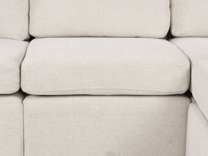 Modern 2 Seater Loveseat Sofa With Pull-Out Bed, Fabric, Built-In USB Ports & Cup Holders