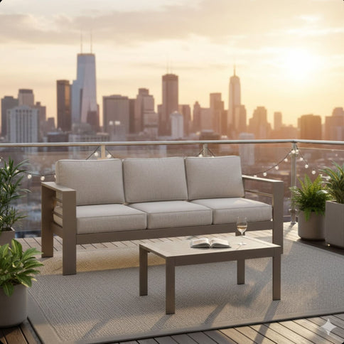 Outdoor Patio Set All-Weather & Thick Cushions