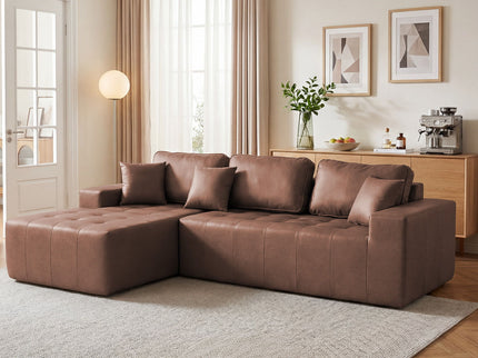 L - Shaped Corner Chaise Sofa Bed