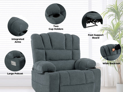 Massage Recliner Chair Sofa With Heating Vibration