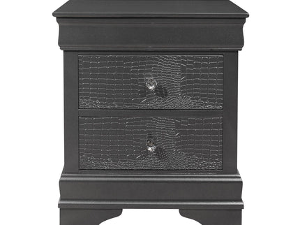 Shaker - Crocodile Metallic Nightstand