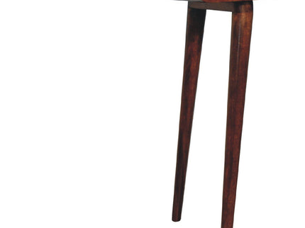 Curved Hallway Table - Chestnut