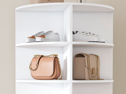Rotating Shoe Rack Tower