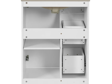 Bathroom Vanity With Under Mount Sink, 2 Drawers And Soft Closing Door