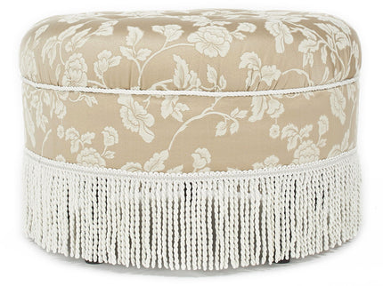 Yolanda - Round Upholstered Accent Ottoman