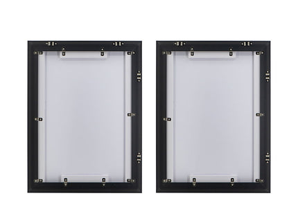 Framed Printed Acrylic Decorative Wall Art, Wall Decor For Living Room (Set of 2) - White / Green