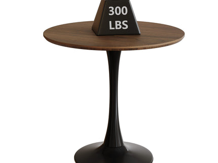 Mid-Century Round Dining Table With Pedestal Base For 2 - 4 People
