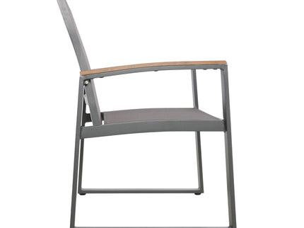 Aresha - Metal Outdoor Dining Armchair (Set of 2) - Gray
