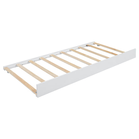 Storage Platform Bed, With 2 Big Drawers, Trundle
