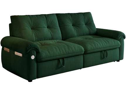 Cloud Like Convertible Sofa Bed For Living Rooms - Green