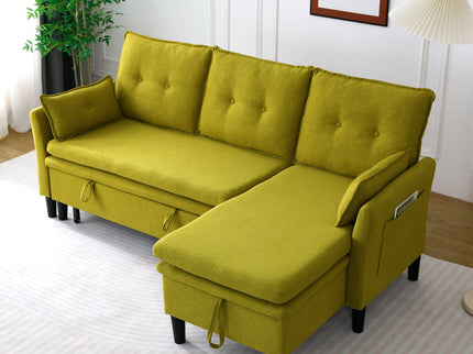 L-Shaped Reversible Chaise Sectional Sofa With Storage