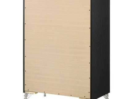 Malcolm - 5 Drawer Bedroom Chest - Black