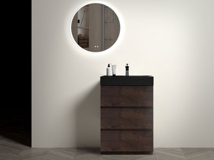 Alice - Bathroom Vanity With Large Storage Freestanding Bathroom Vanity, Sink For Modern Bathroom, One-Piece Sink Basin Without Drain And Faucet