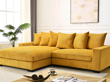 Luxe - Oversized 2 Piece Sectional Couches For Living Room, L Shaped Sofa With Chaise
