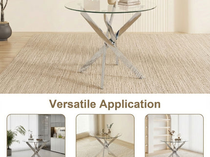 Round Dining, Kitchen Table For Dining Room - Chrome