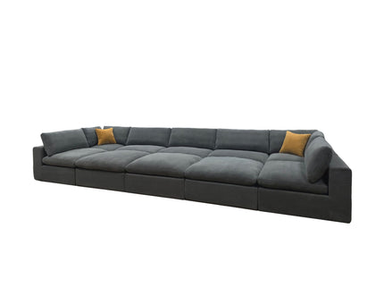 Custom Configuration Modular Sectional & Toss Pillows