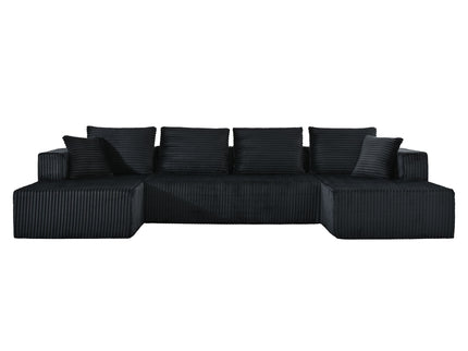 U-Shaped Modular Sectional Sofa With Double Chaise, Oversized Deep Seat For Living Room