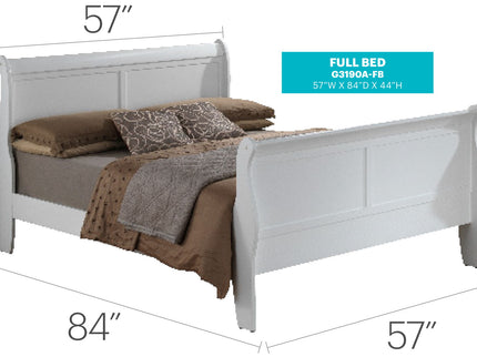 Panel Sleigh Bed