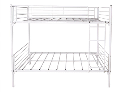 Space Saving Bunk Bed With Metal Frame And Ladder