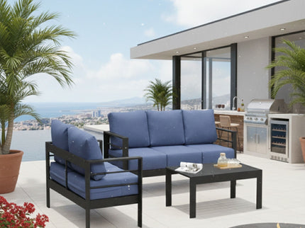 Outdoor Patio Set, All-Weather, Thick Cushions