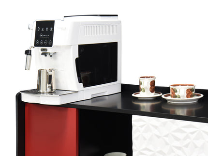 Modern Sideboard Buffet Cabinet With Doors And Unique Panel Styling