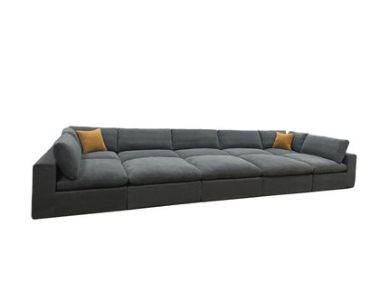 Custom Configuration Modular Sectional & Toss Pillows