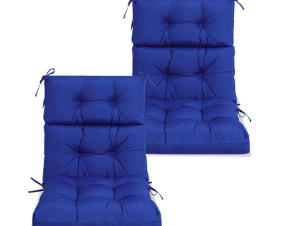 2 Piece High Back Patio Chair Cushion Set
