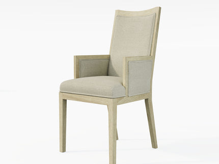 Adeline - Upholstered Arm Chair - Natural Wood Wash