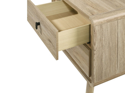 Nightstand & 2 Drawers - Beige
