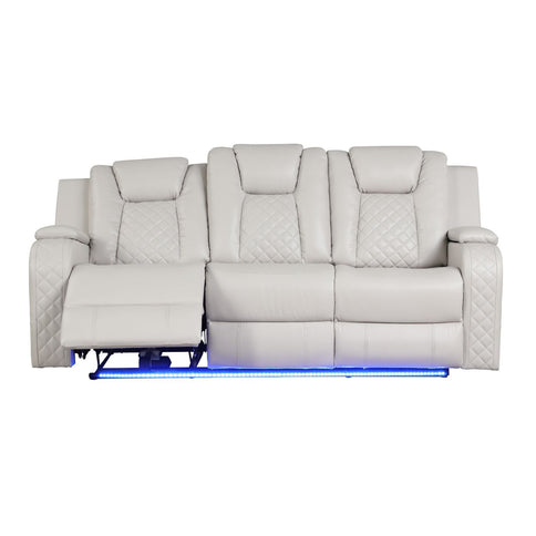 Benz - LED & Power Recliner With Adjustable Headrests And Ambient LED Lighting