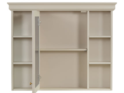Bathroom Vanity With Medicine Cabinet, Storage Cabinet With 4 Drawers, Adjustable Shelf Mirror