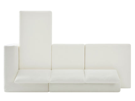 L-Shaped Modular Sofa With Double Layer Cushion