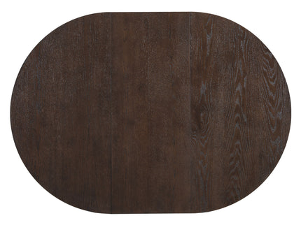 Topmax - 5 Piece Modern Extendable Round Dining Table Set With Removable Leaf For Small Places