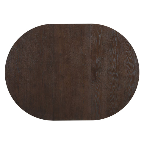 Topmax - 5 Piece Modern Extendable Round Dining Table Set With Removable Leaf For Small Places