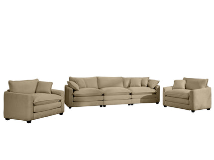 Elegant Oversized Sectional Sofa Set With Deep Seats And Flexible Layout