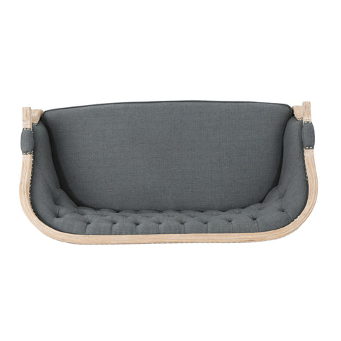 French Country Chesterfield Style Tufted Loveseat