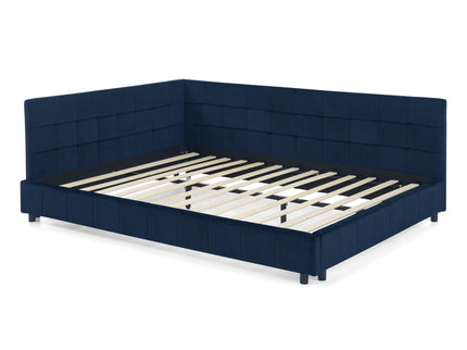 Elegant Design Storage Upholstered Tufted Bed Frame With Backrest And Armrests