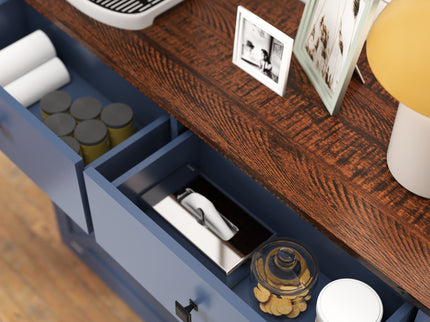 Double Tilt Out Trash Cabinet With Hideaway Drawer And Barn Door Style